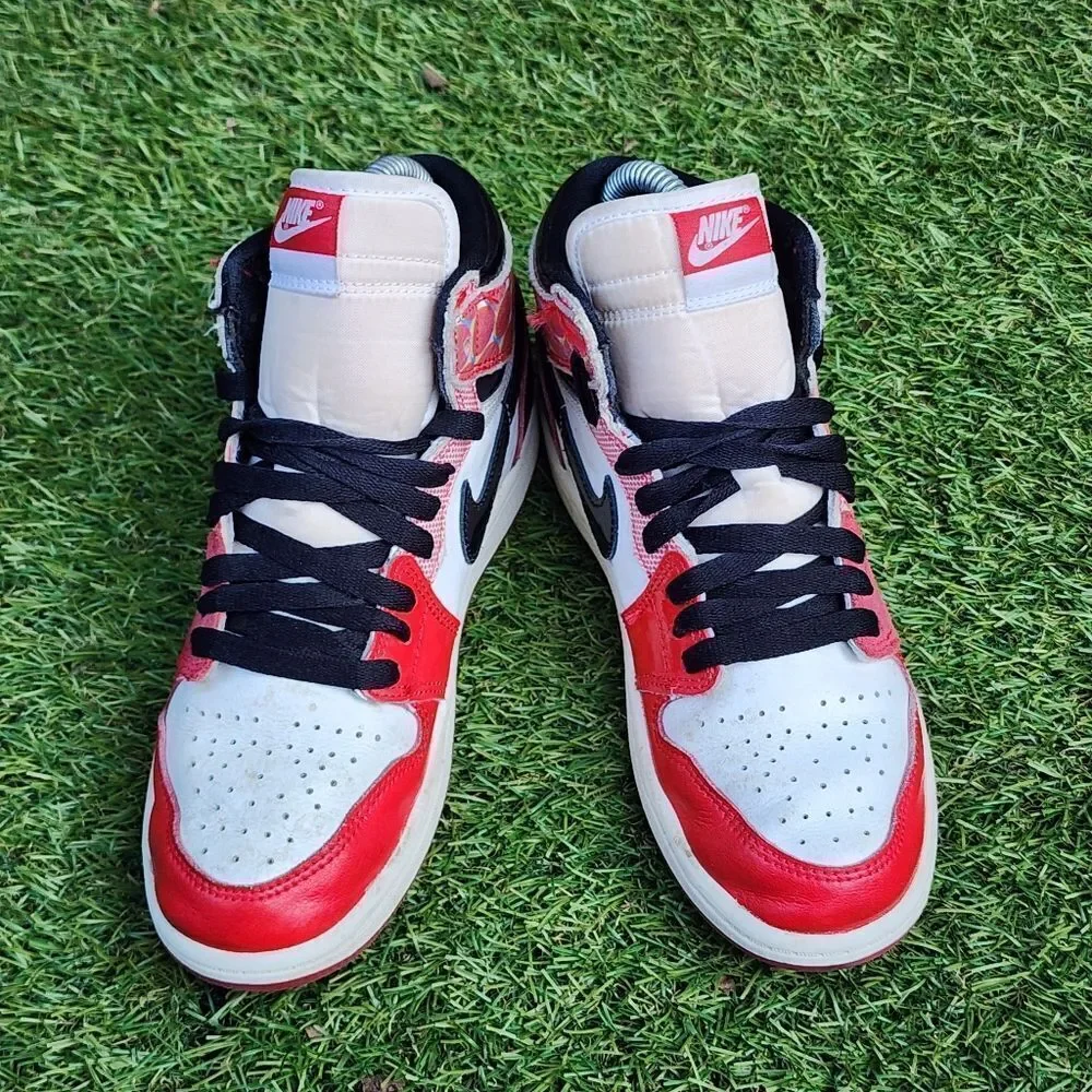 NIKE AIR JORDAN 1 HIGH spider Man Gs - Kids Shoes - SIZE 3Y